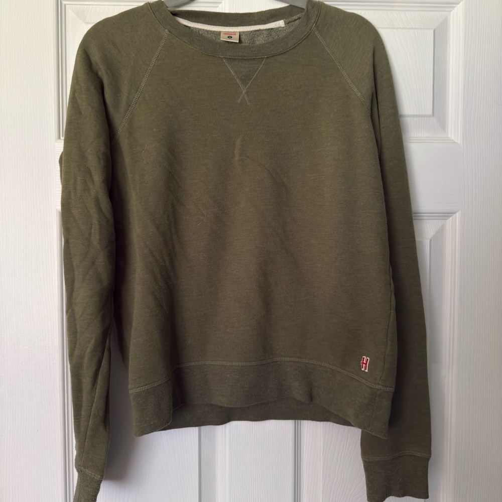 HOMAGE Olive Crewneck Men's Sweater